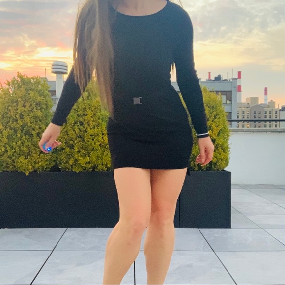 COS Wool Black Little Slim Skinny Bodycon Dress - Picture 8 of 16